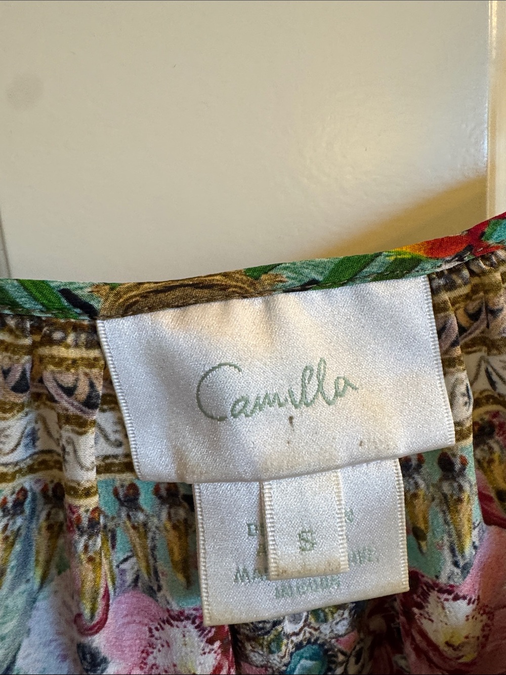 Camilla Multicolor Printed Silk Tank - Picture 2 of 6